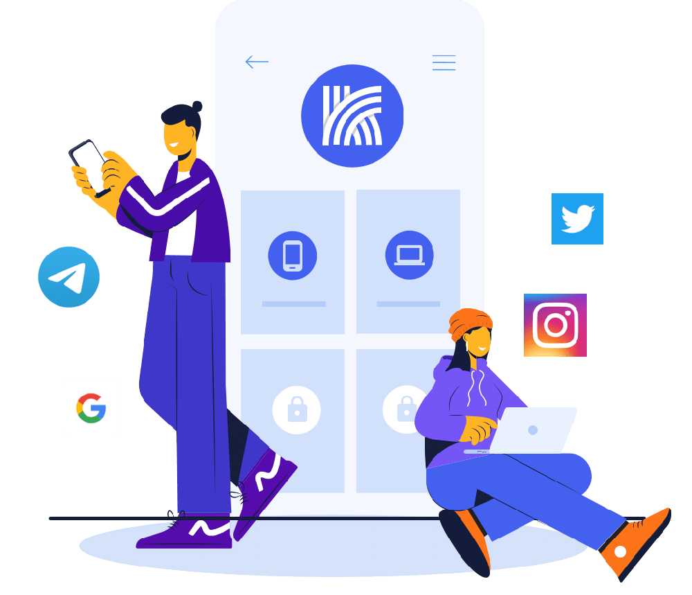 多设备支持插画